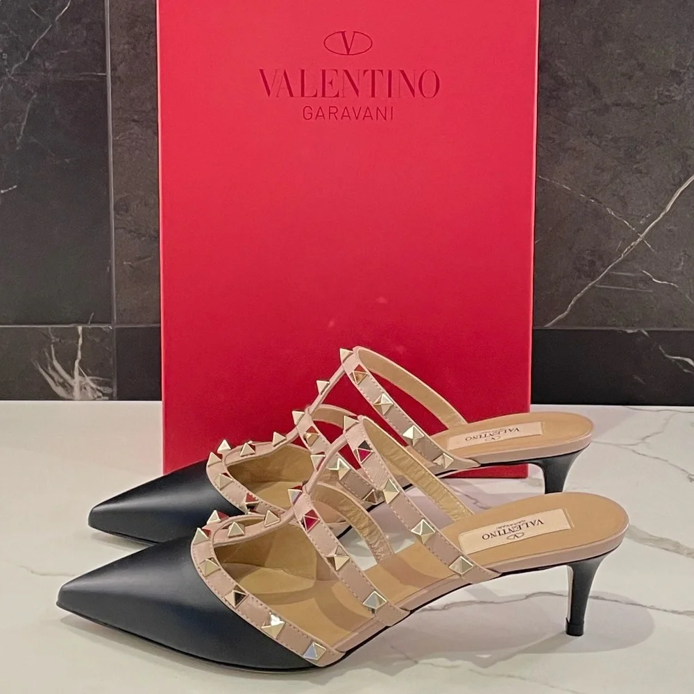 Valentino Rockstud Mules - Picture 5 of 8